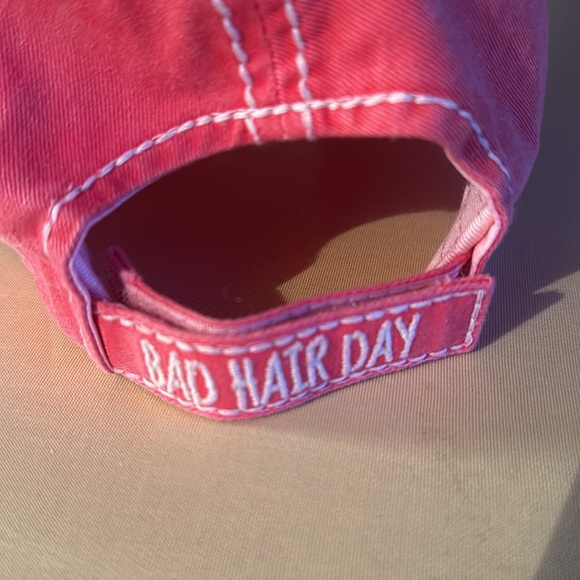 Pink Distressed Baseball Cap NWOT - Picture 4 of 4